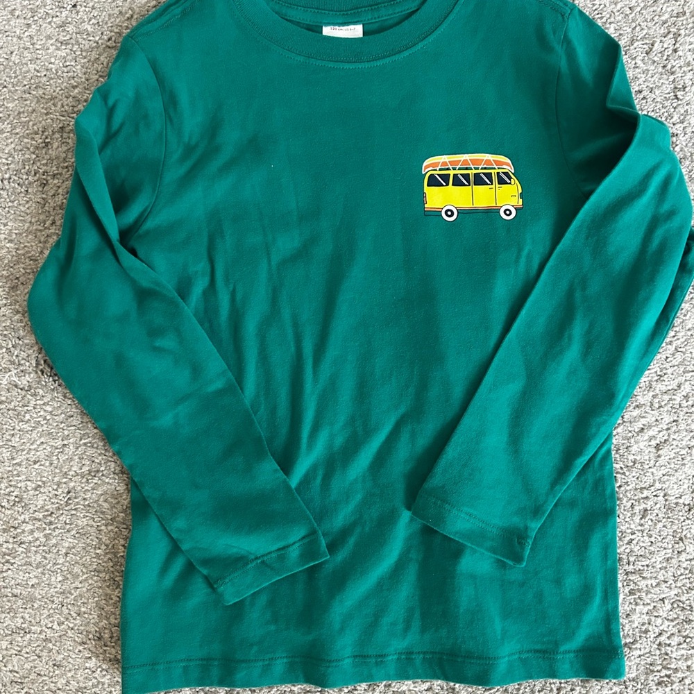 Hanna Anderson Shirt with Bus Design